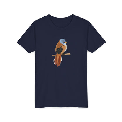 Bearded Reedling Birding & Birdwatching Bird Youth T-Shirt