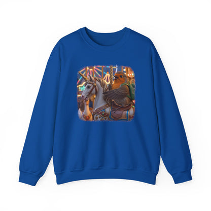 Robin Rosi Unicorn Carousel Premium Sweatshirt for Bird Lovers