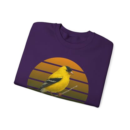 American Goldfinch Sweatshirt | Unisex Bird Lover Pullover | Wildlife Birder Gift | Songbird Crewneck