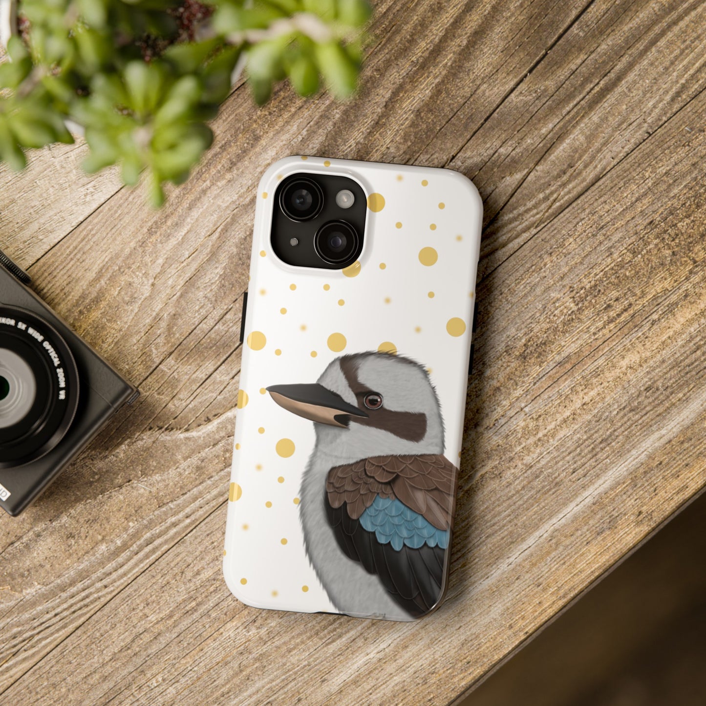 Kookaburra Bird Art Tough Phone Case White