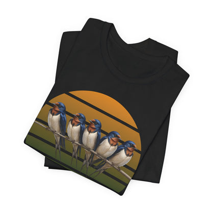 Barn Swallow Premium T-Shirt | Unique Birdwatcher & Birder Gift by jz.birds