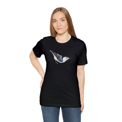 White Breasted Nuthatch Bird Tee - jz.birds