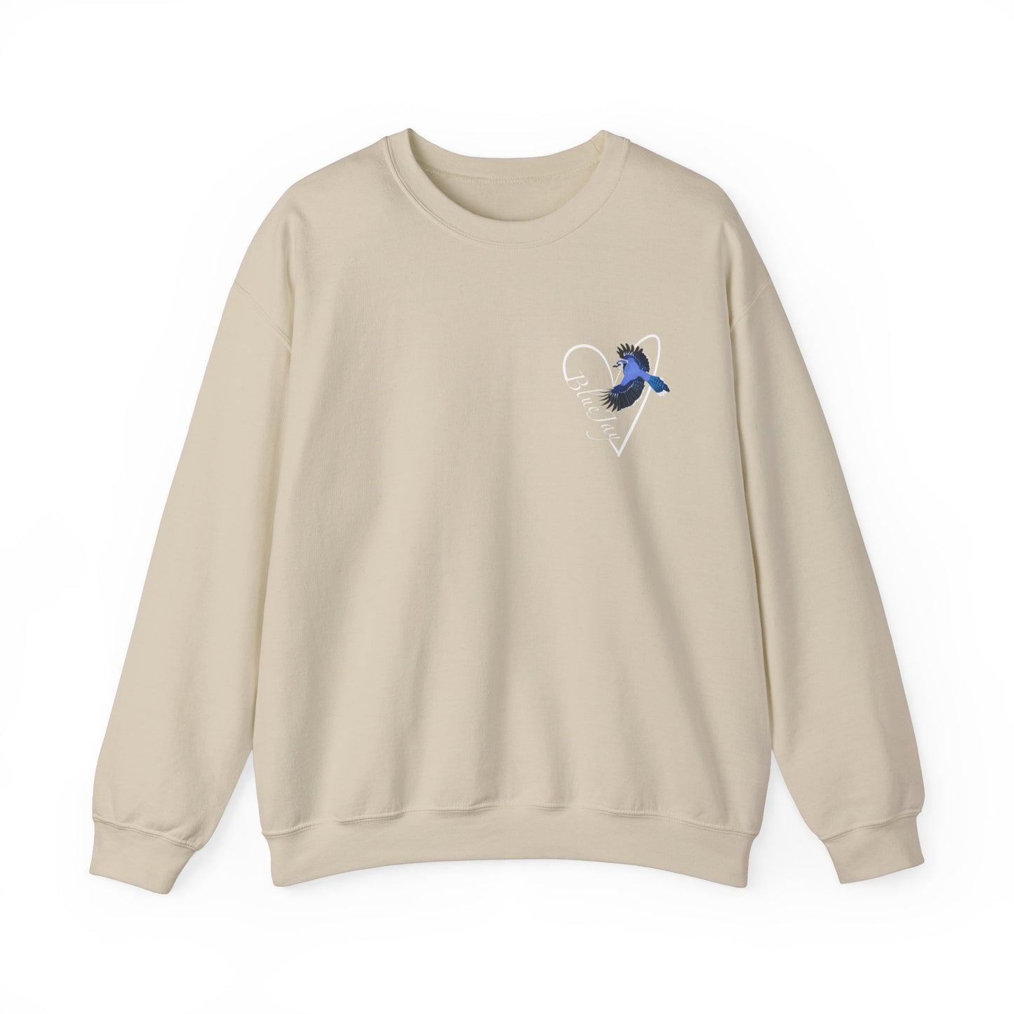 Blue Jay Heart Birdlover Biologist Bird Sweatshirt