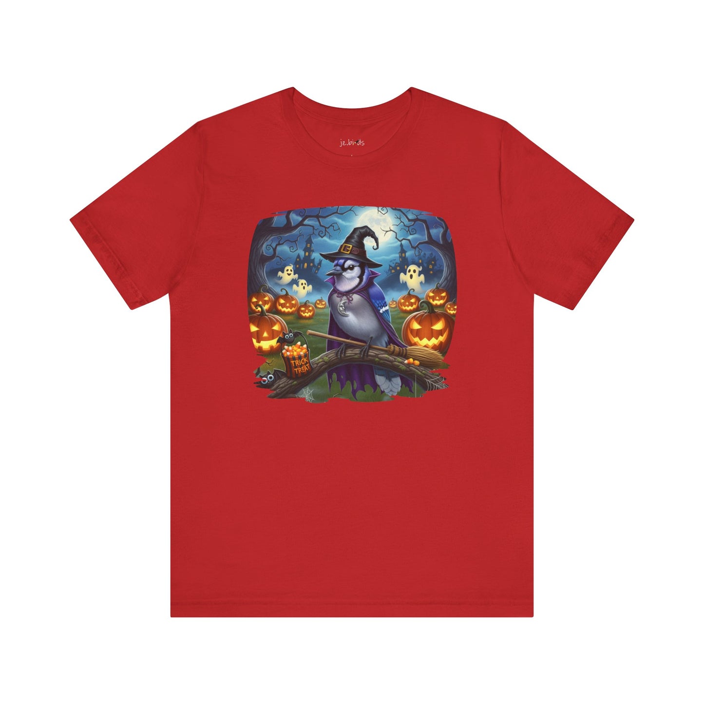 Blue Jay Halloween Bird T-Shirt - Spooky Halloween Costume for Bird Lovers
