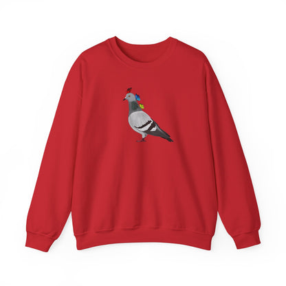 Pigeon with Butterflies Bird Birding & Birdwatching Sweatshirt