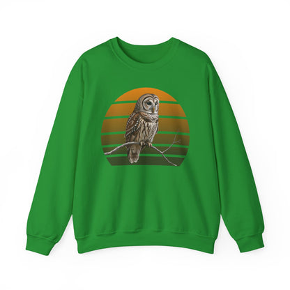 Barred Owl Sweatshirt | Unisex Bird Lover Pullover | Wildlife Birder Gift | Bird Crewneck