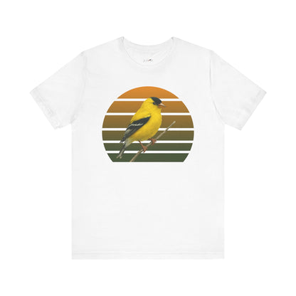 American Goldfinch T-Shirt | Unisex Retail Fit Bird Lover Tee | Wildlife Birder Gift