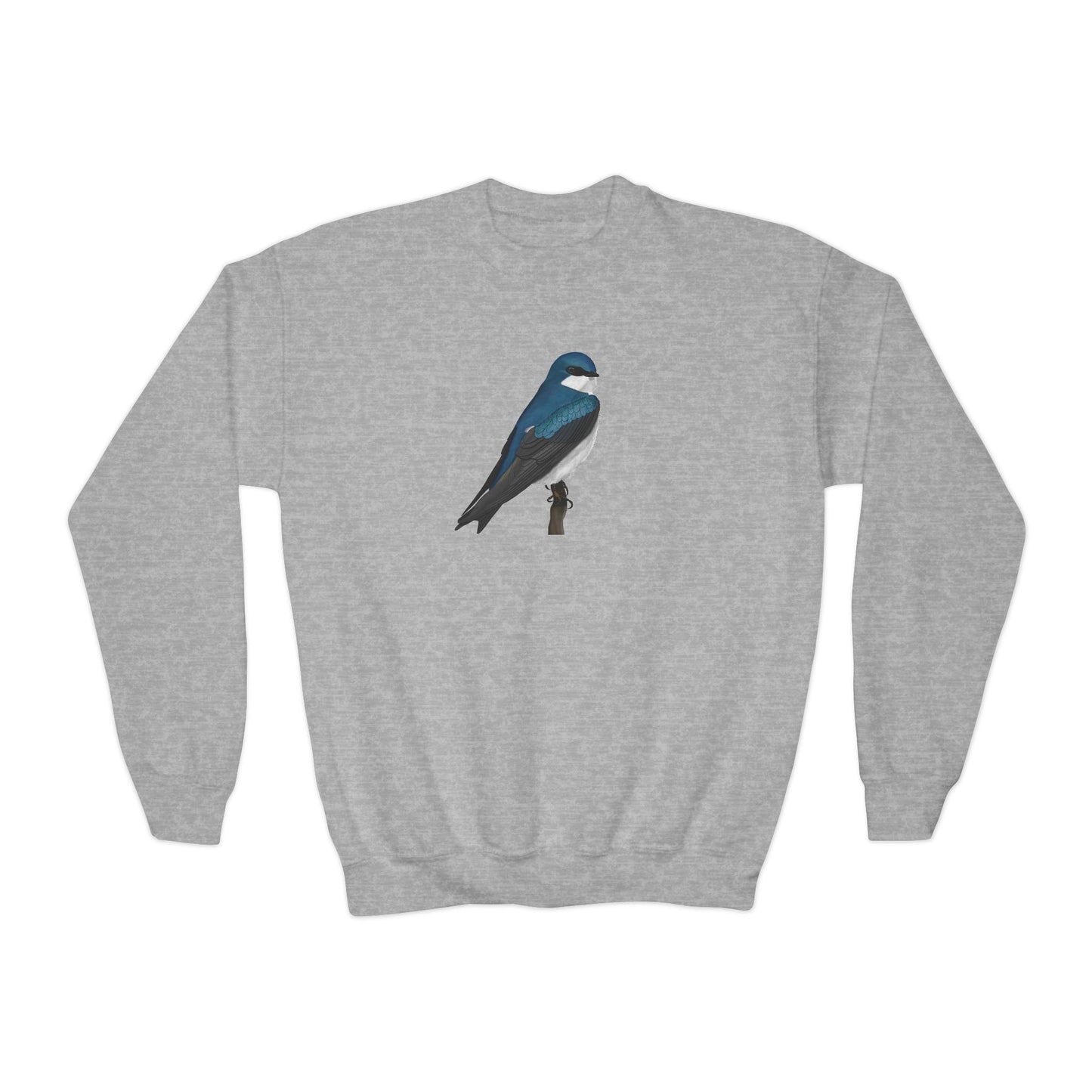 Tree Swallow Bird Birdwatching Youth Crewneck Sweatshirt