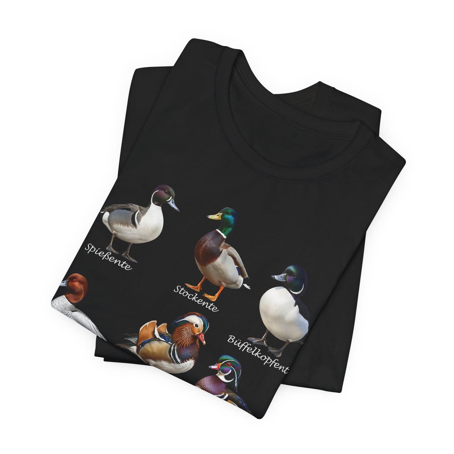 T-Shirt mit Entenarten: Stockente, Mandarinente & Co. | Vogelkunde Vogelbeobachtung – bird graphic tee, Vogel