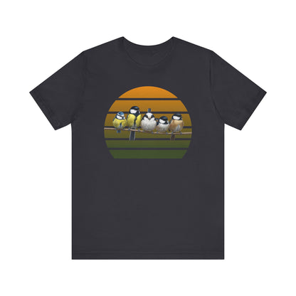 Meisen Premuim T-Shirt | Geschenk für Vogelbeobachter | jz.birds