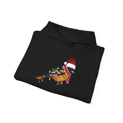 Baltimore Oriole with Fairy Lights Christmas Bird Hoodie