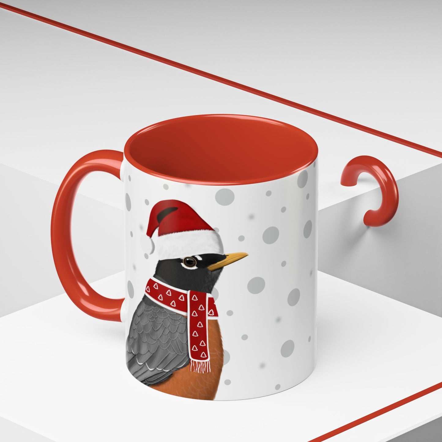 Robin Christmas Bird Coffee Mug