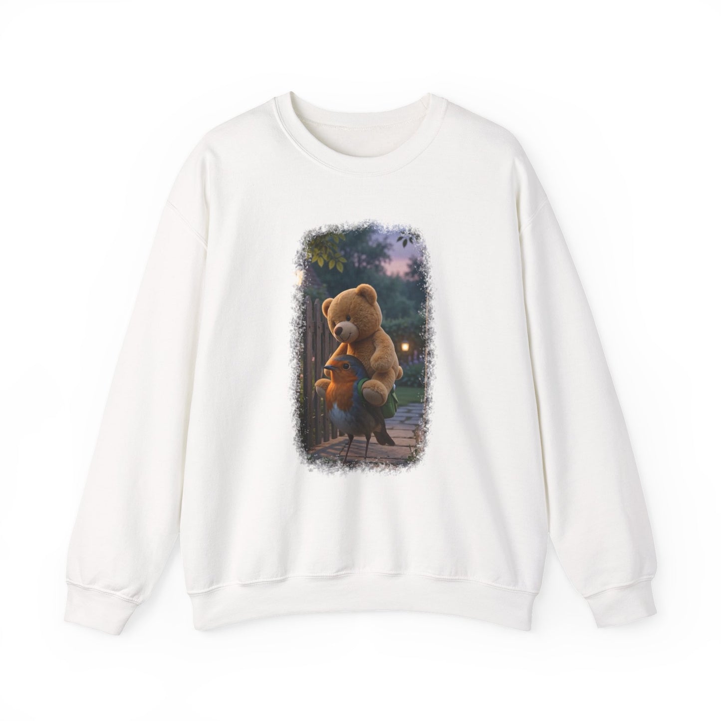 Robin Rosi Giant Teddy Bear Premium Sweatshirt for Bird Lovers