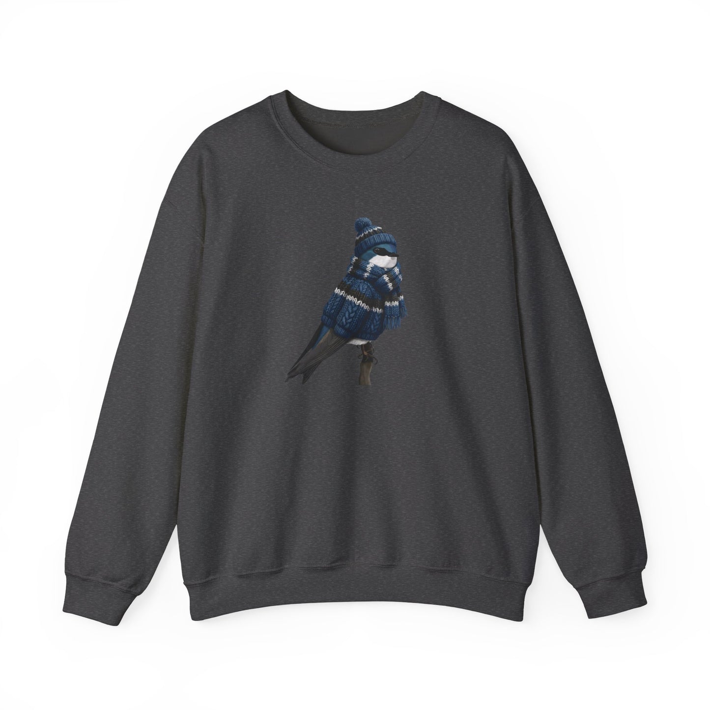 Tree Swallow Winter Sweatshirt | Bird Watcher Crewneck | Unisex Songbirds Wearing Knit Gift for Bird Lovers