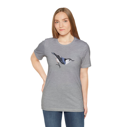 White Breasted Nuthatch Bird Tee - jz.birds