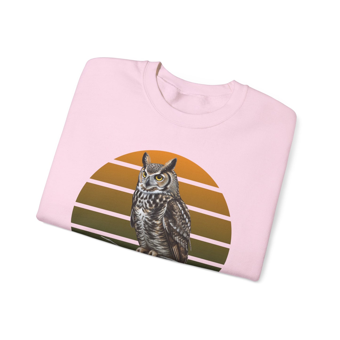 Great Horned Owl Sweatshirt | Unisex Bird of Prey Crewneck | Owl Lover & Birder Gift