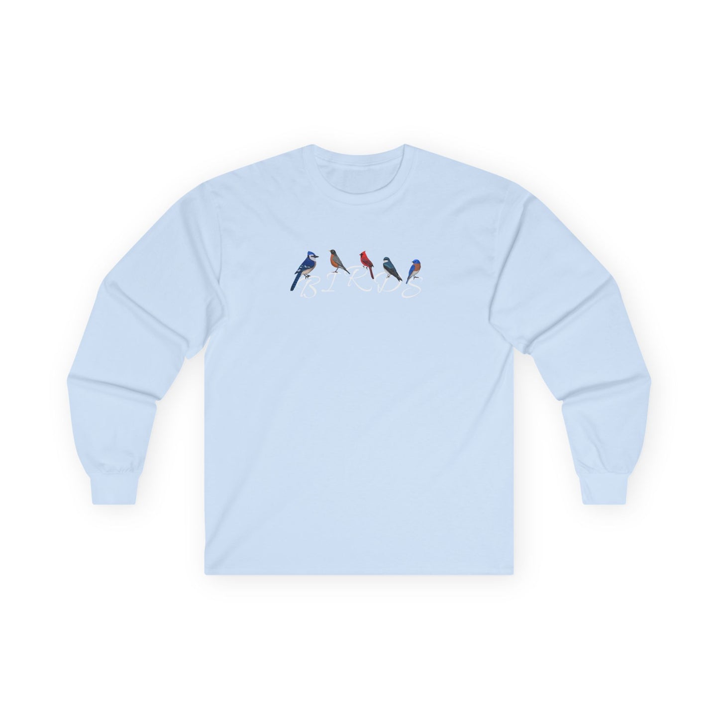 Birds Blue Jay Robin Cardinal Tree Swallow Bluebird Birding & Birdwatching Bird Cotton Long Sleeve T-Shirt