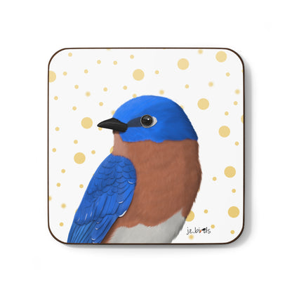 Bluebird Bird Art Hardboard Coaster