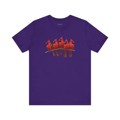 Cardinals T-Shirt | Unisex Retail Fit Bird Lover Tee | Wildlife Birder Gift