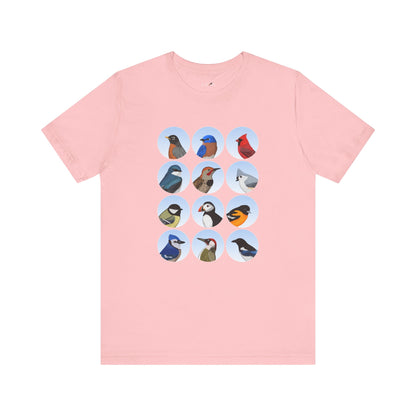 Birds T-Shirt Bluebird Cardinal Blue Jay Robin Bird Watcher Bird Lover