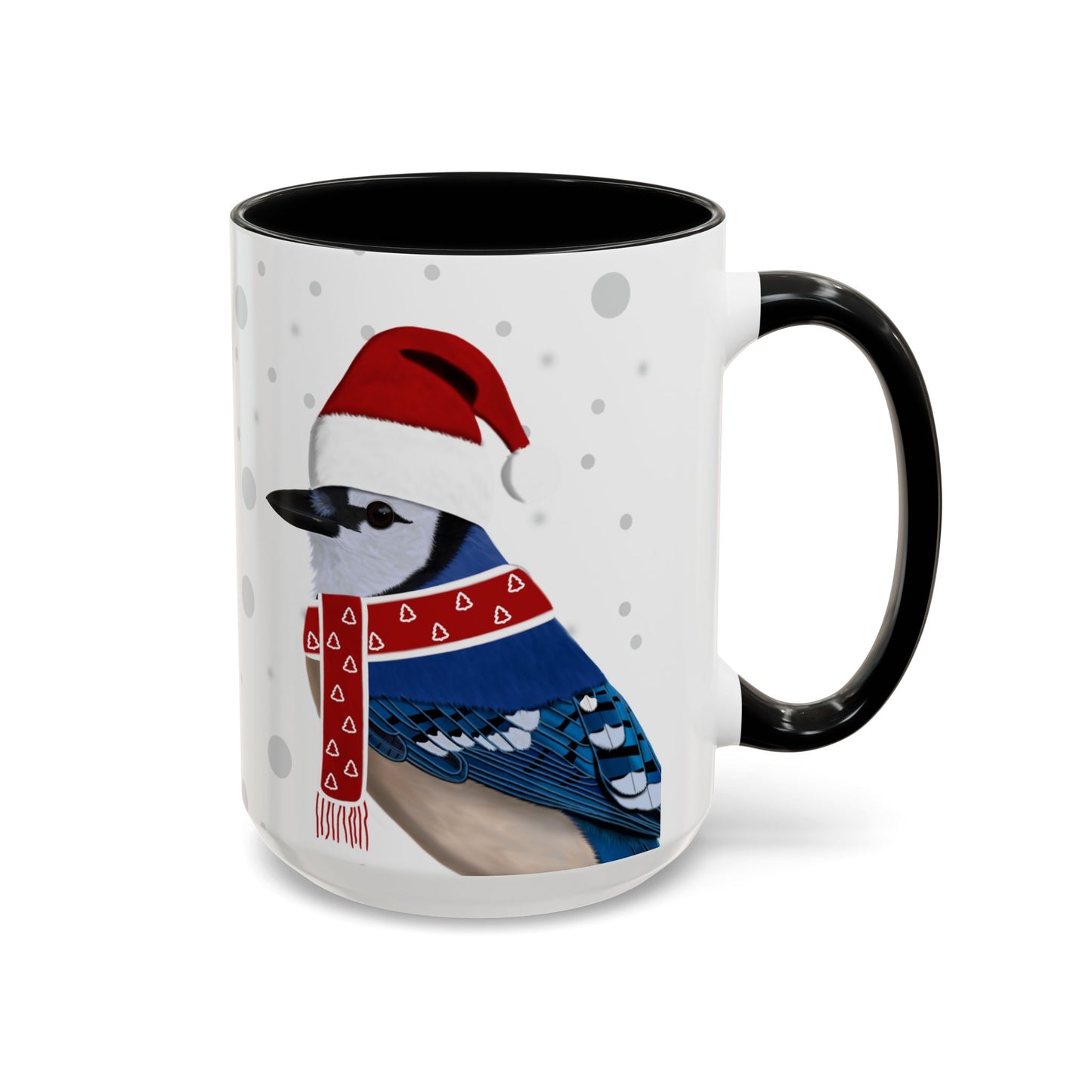 Blue Jay Christmas Bird Coffee Mug