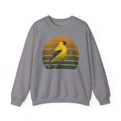 American Goldfinch Sweatshirt | Unisex Bird Lover Pullover | Wildlife Birder Gift | Songbird Crewneck