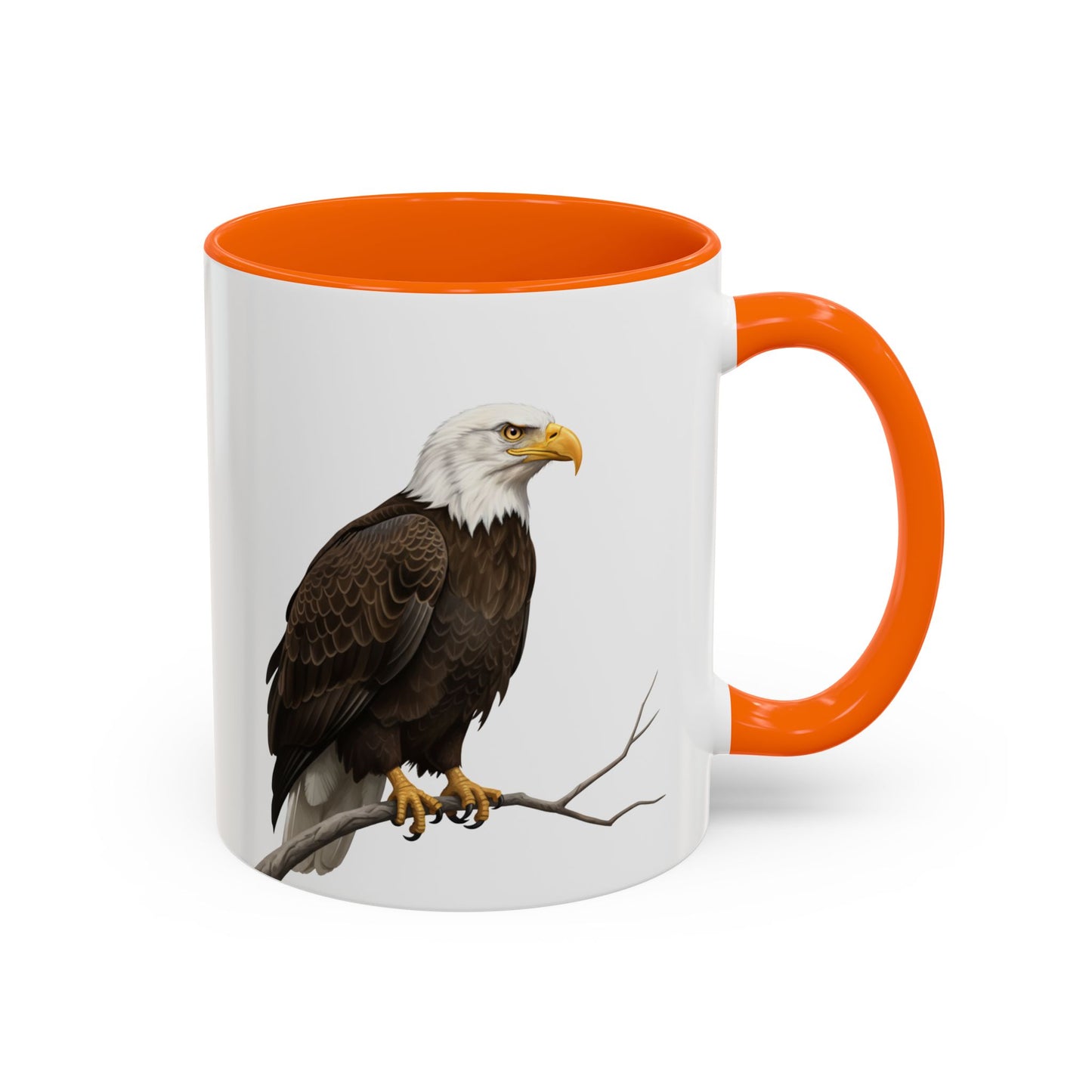 ハクトウワシの陶器製バードコーヒーマグ – バードウォッチャーへのカスタムギフト