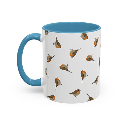 Rotkehlchen Tasse – Accent Coffee Mug und Birds Design Stil