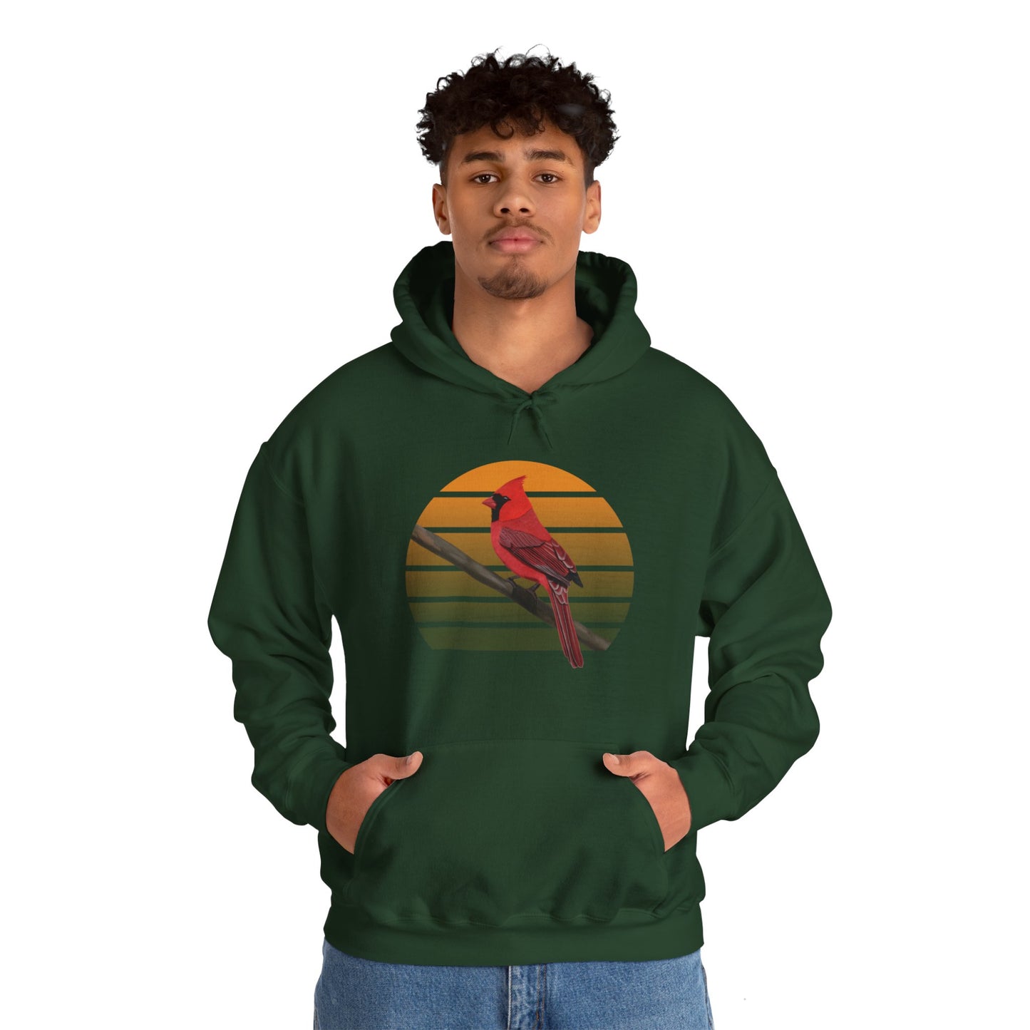 Cardinal Bird Hoodie