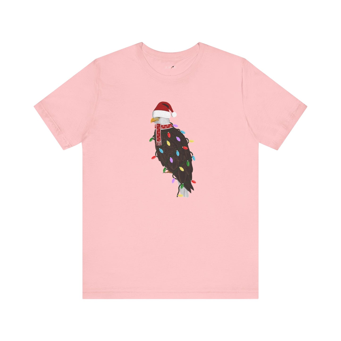 Bald Eagle with Fairy Lights Christmas Bird T-Shirt