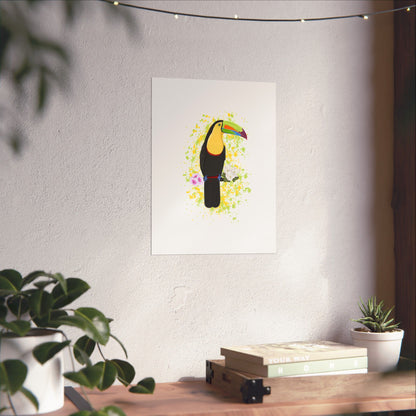 Keel-Billed Toucan Bird Artwork Matte Poster