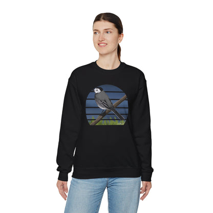 White Wagtail Birdlover Ornithologist Bird Sweatshirt