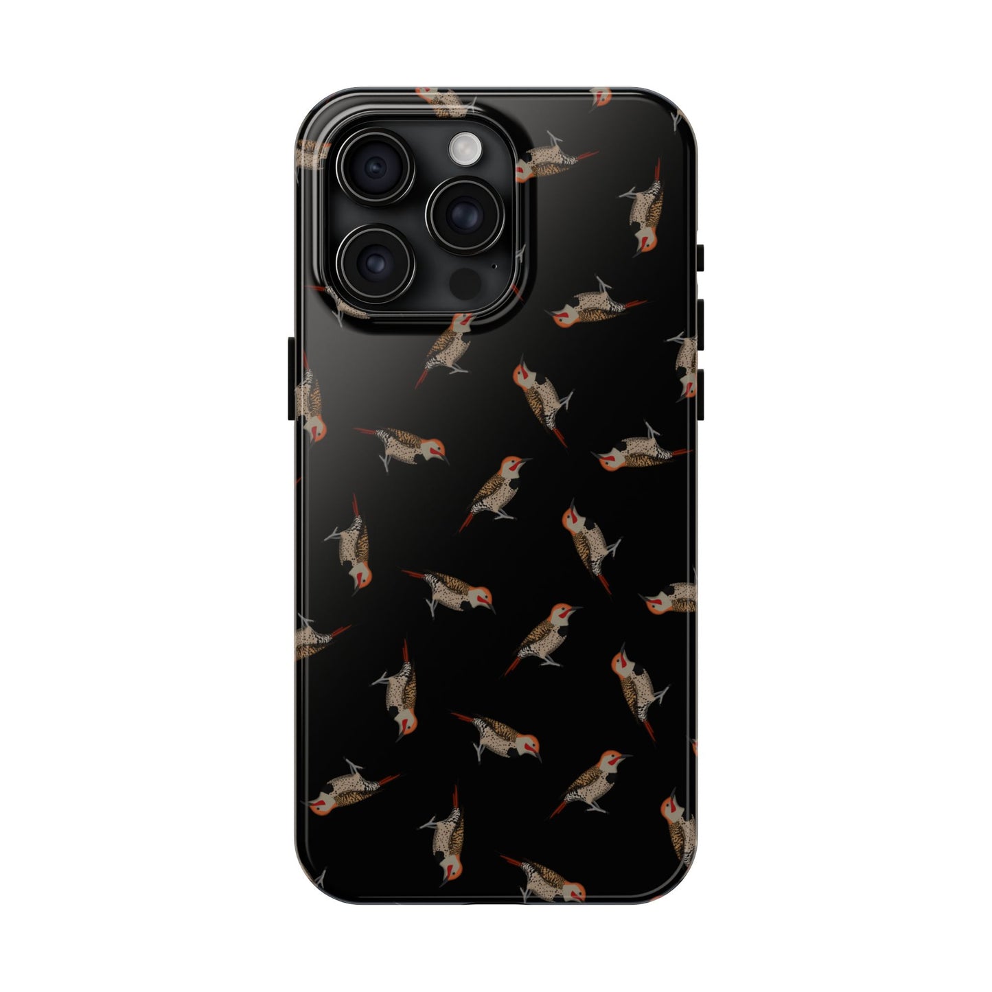 Northern Flicker iPhone Case Black – Premium Tough Phone Cover for Bird Lovers