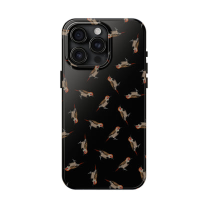 Northern Flicker iPhone Case Black – Premium Tough Phone Cover for Bird Lovers