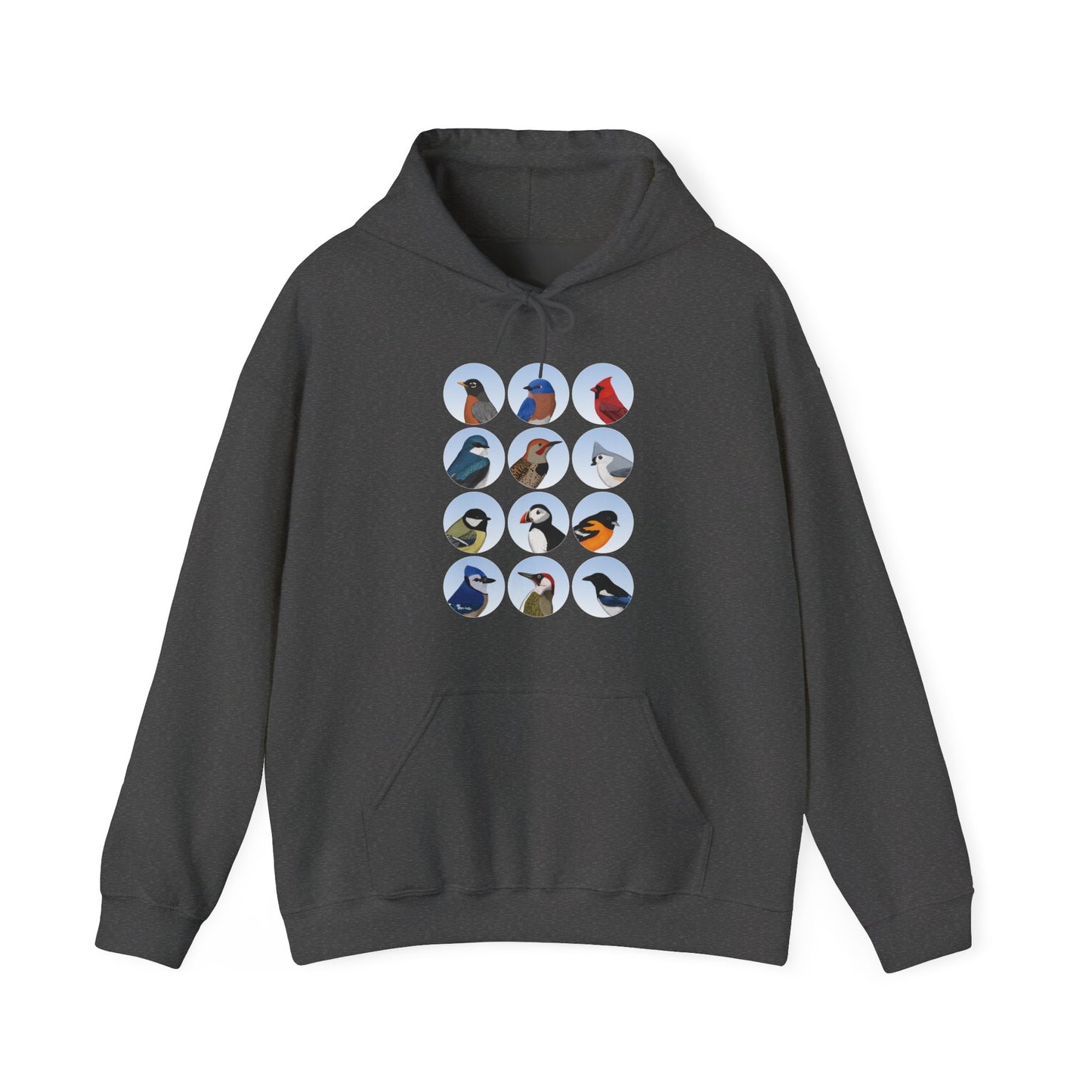 Birds Hoodie Bluebird Cardinal Blue Jay Robin Oriole Bird Lover & Bird Watcher