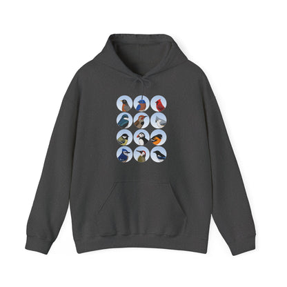 Birds Hoodie Bluebird Cardinal Blue Jay Robin Oriole Bird Lover & Bird Watcher
