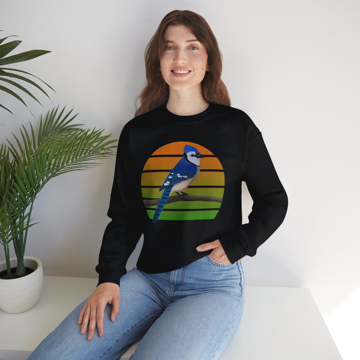 Blue Jay Birdlover Ornithologist Bird Sweatshirt