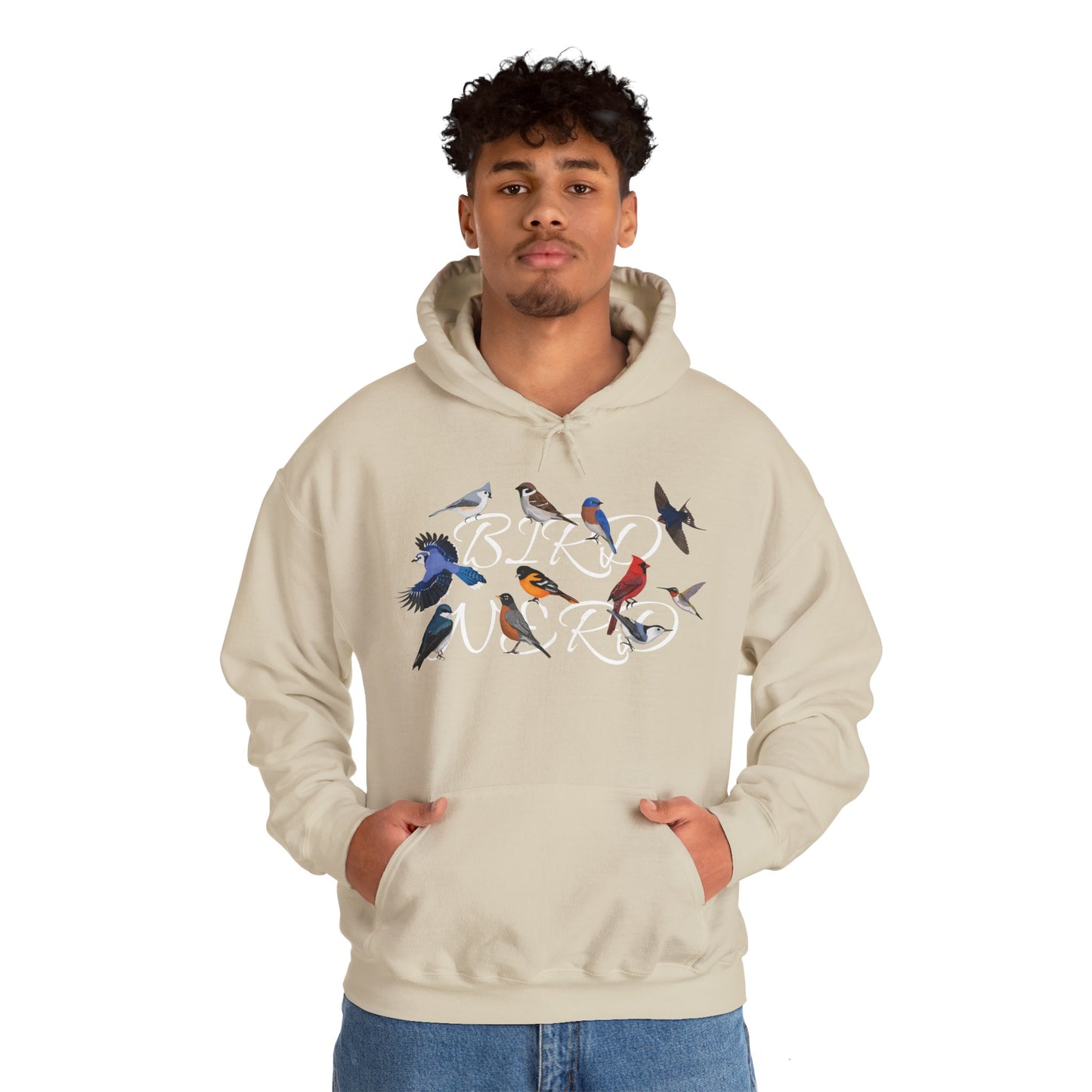 Bird Nerd Blue Jay Cardinal Hummingbird Robin Oriole Hoodie