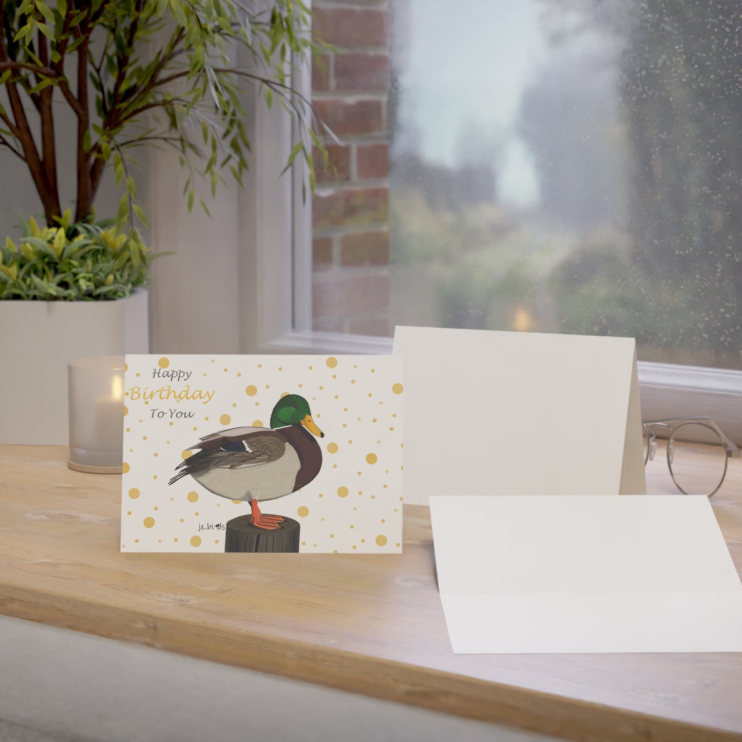 Mallard Birthday Cards – Card – Premium Matte Bird Greeting