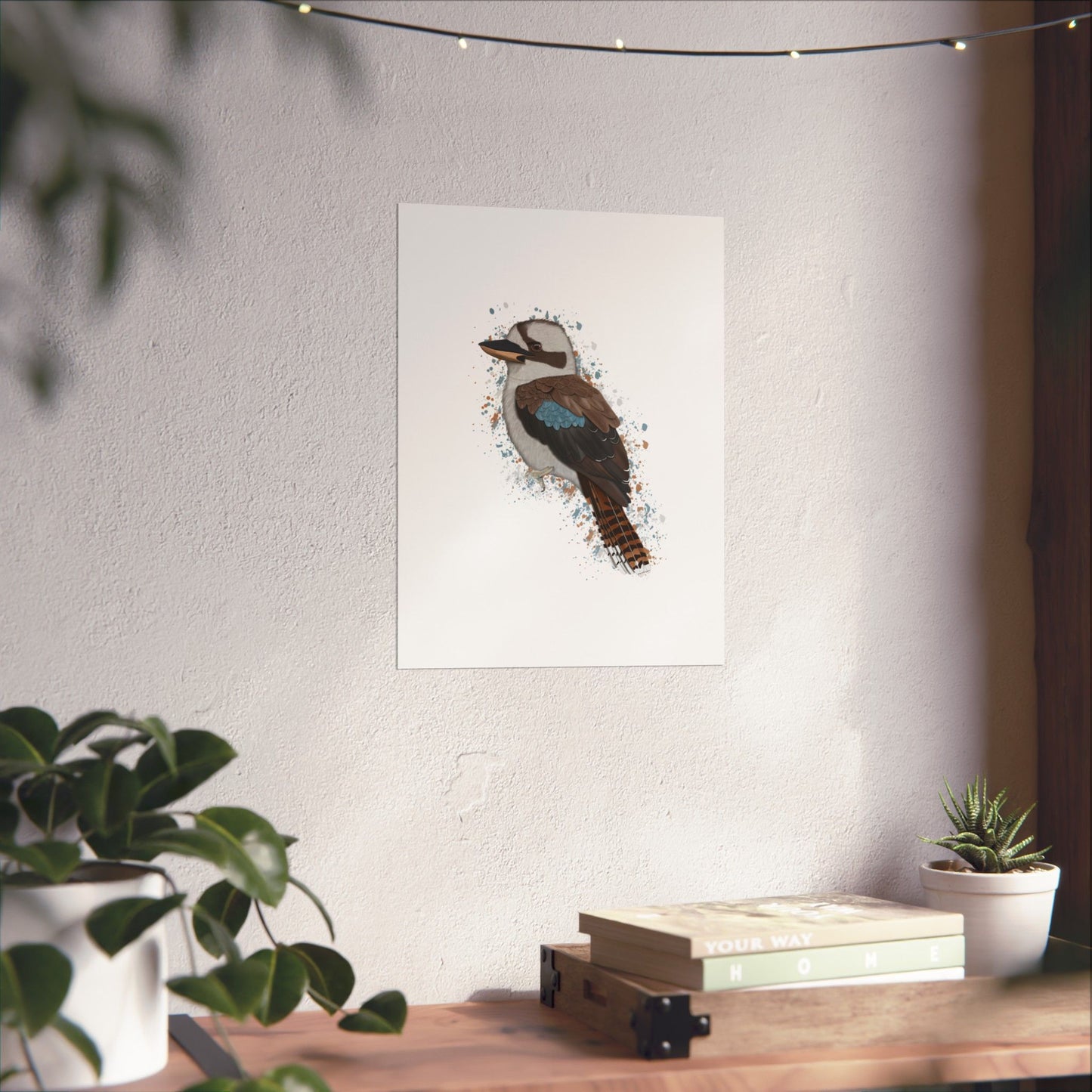 Kookaburra Bird Artwork Matte Poster