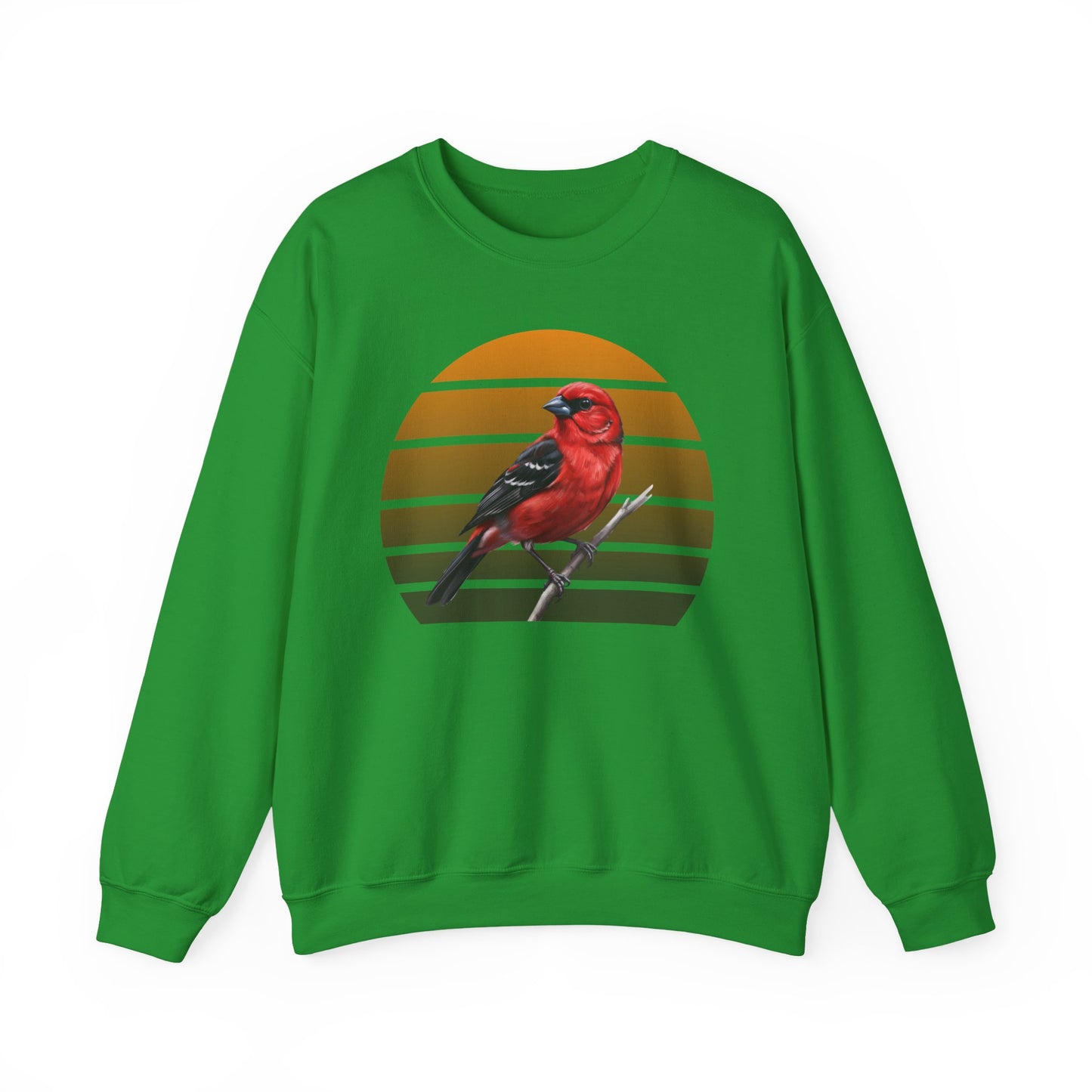 Scarlet Tanager Sweatshirt | Bird Watcher Crewneck | Unisex Songbird Gift for Bird Lovers
