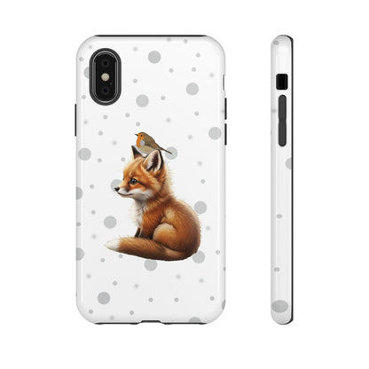 Rotkehlchen mit Fuchs iPhone & Google Pixel Tiermotiv Handyhülle - Tierisch guter Schutz