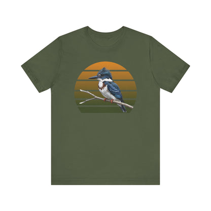 Belted Kingfisher Premium T-Shirt | Unique Birdwatcher & Birder Gift by jz.birds