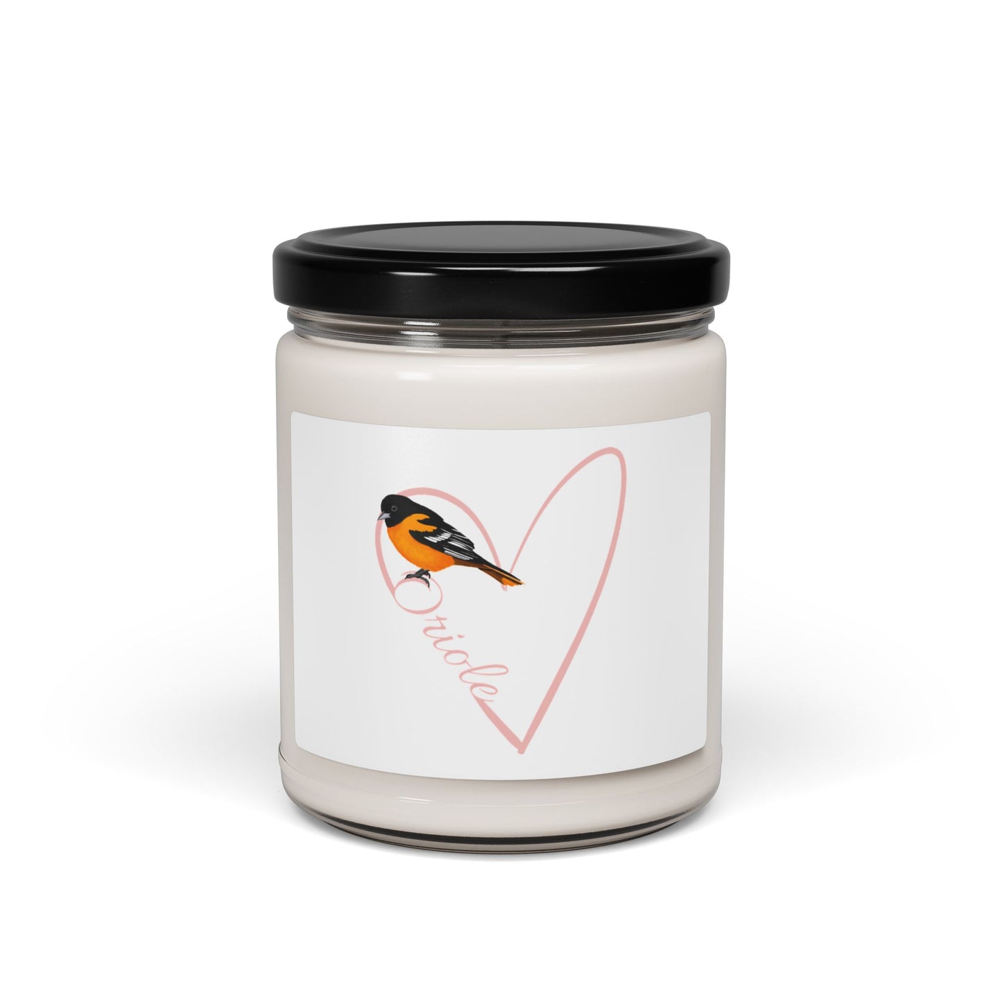 Oriole Scented Soy Candle Bird with Heart 9oz