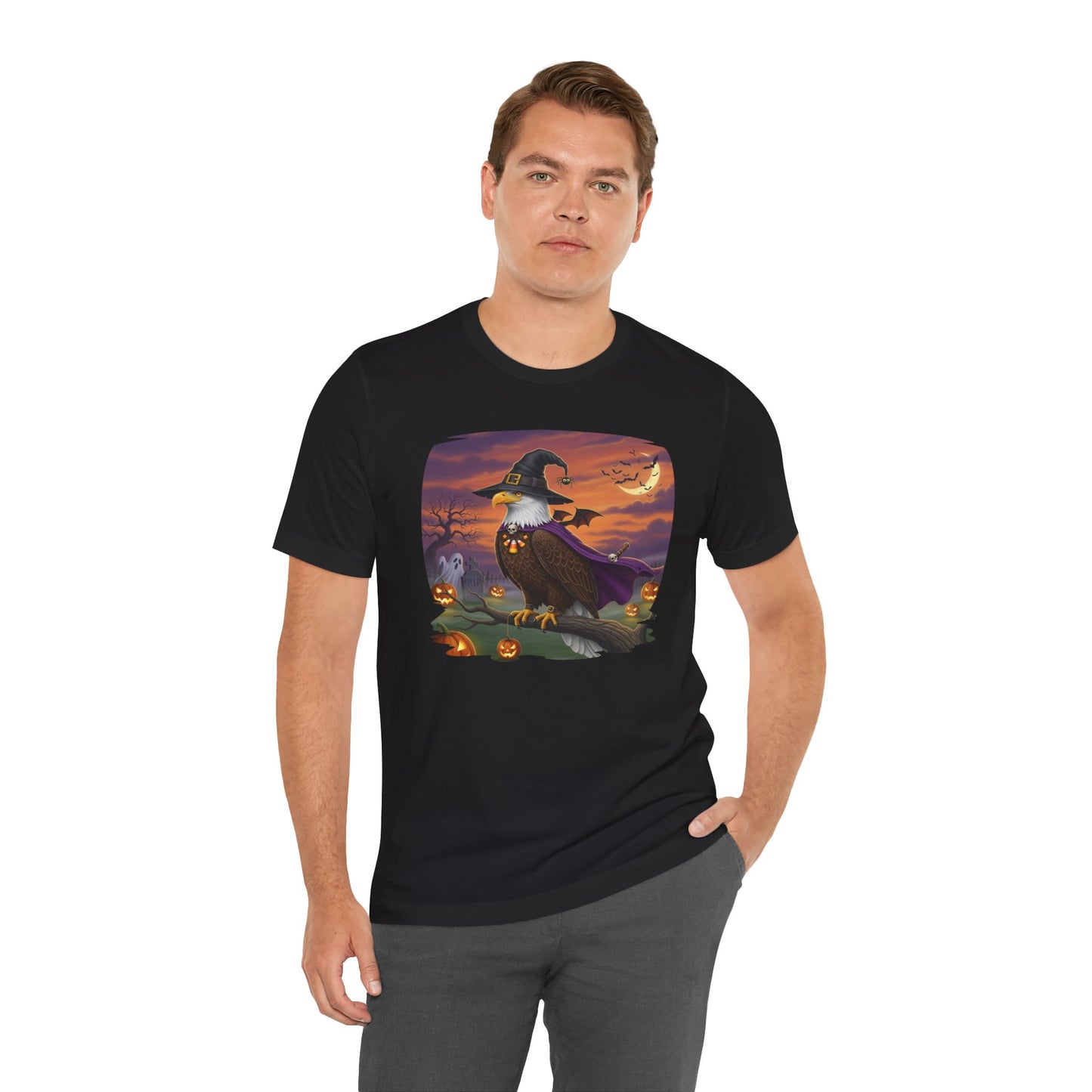 Bald Eagle Halloween Bird T-Shirt - Spooky and Funny Halloween Costume for Bird Lovers