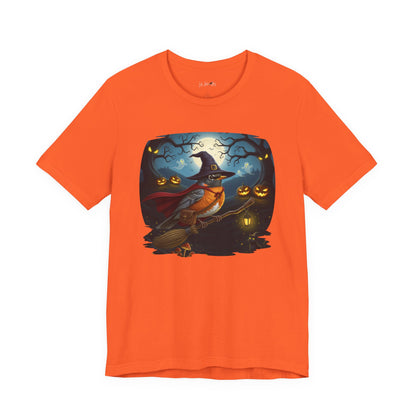 American Robin Halloween Bird T-Shirt - Spooky Halloween Costume for Bird Lovers