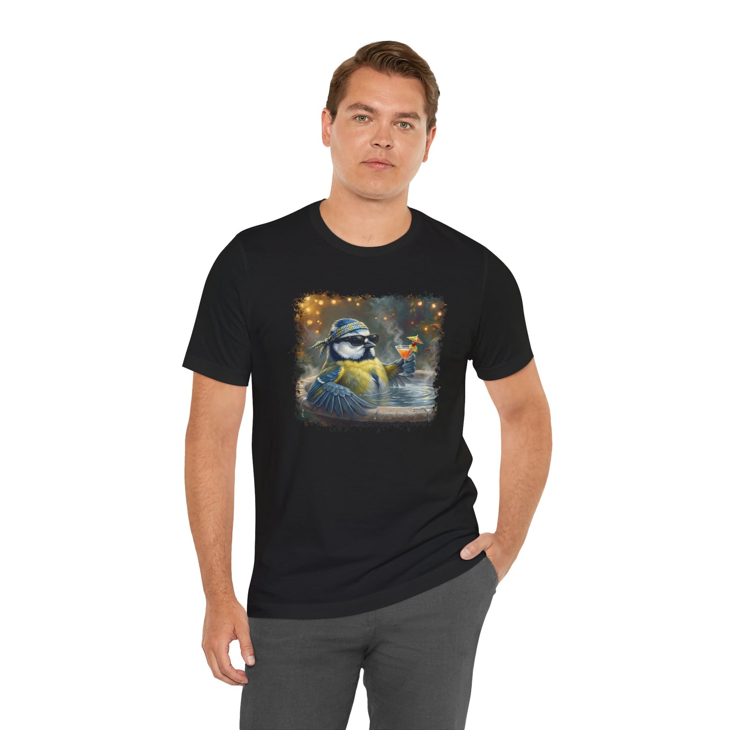 Bert Blaumeise im Urlaubsmodus | Lustiges Vogel T-Shirt Unisex – band tshirt,