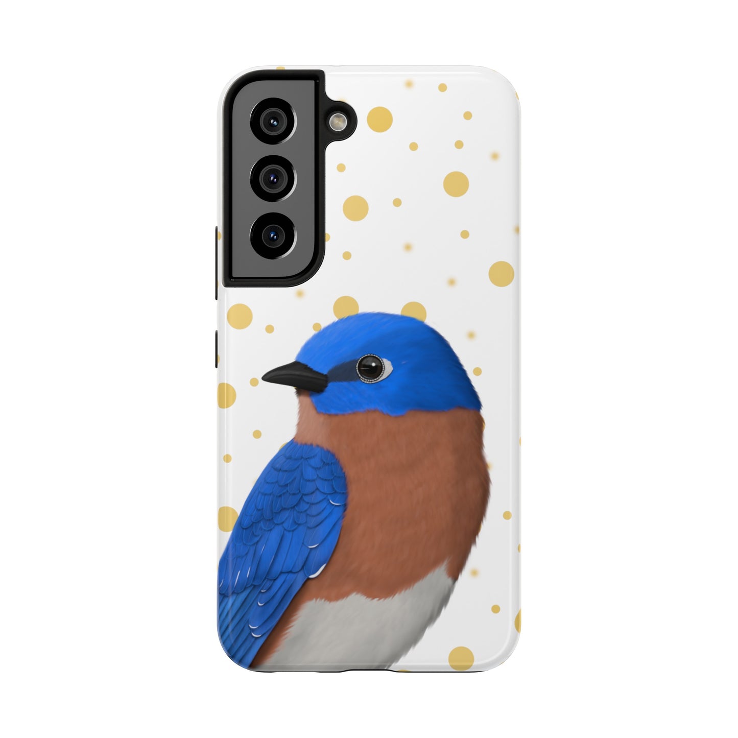 Bluebird Bird Art Tough Phone Case White