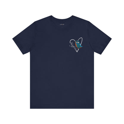 Kingfisher Heart Birdwatcher Bird T-Shirt