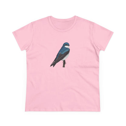 Tree Swallow Bird Design for Birdwatchers and Bird Lovers Women's T-Shirt